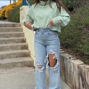 Pacsun Half Turtleneck Green